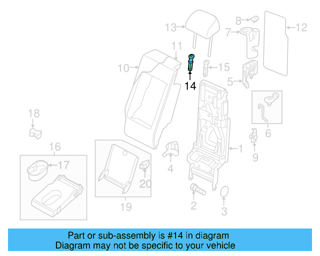 Headrest Guide 1K0-881-920-N-95T - View 3