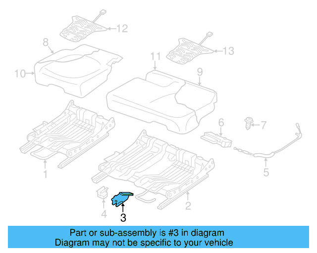 Lower Mount 7P0-885-599-A - View 3