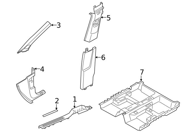 Upper Center Pillar Trim 2GJ-867-243-RM5