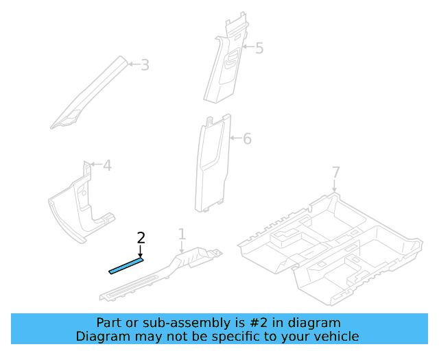 Scuff Plate Strip 2GJ-853-537-8Y9 - View 3