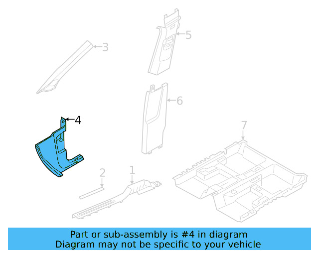 Kick Panel Trim 2GJ-863-483-A-82V - View 3