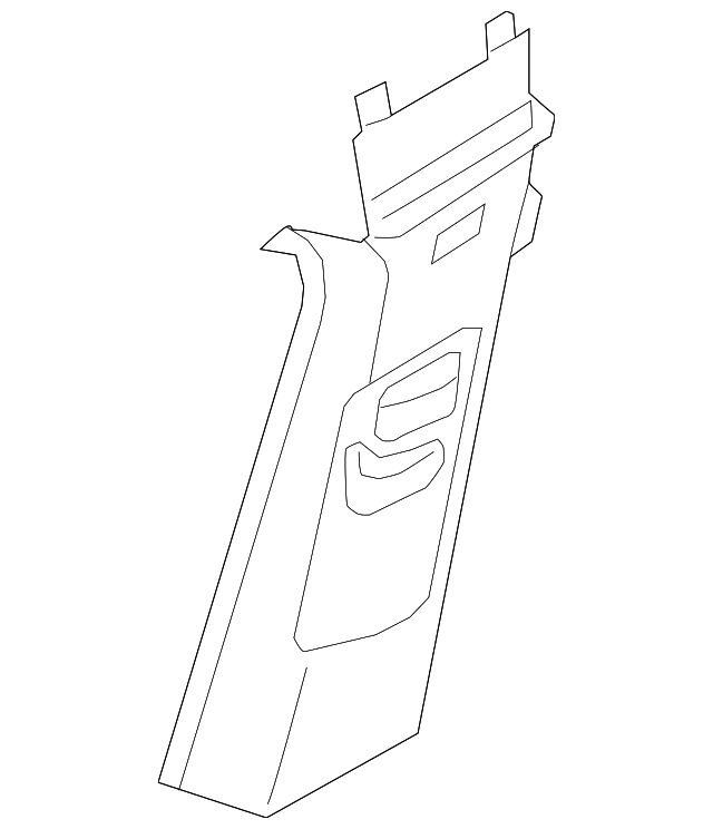 Upper Center Pillar Trim 2GJ-867-243-RM5 - View 3