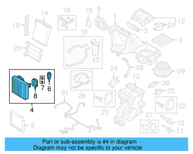 Evaporator Core 5Q1-816-100 - View 7