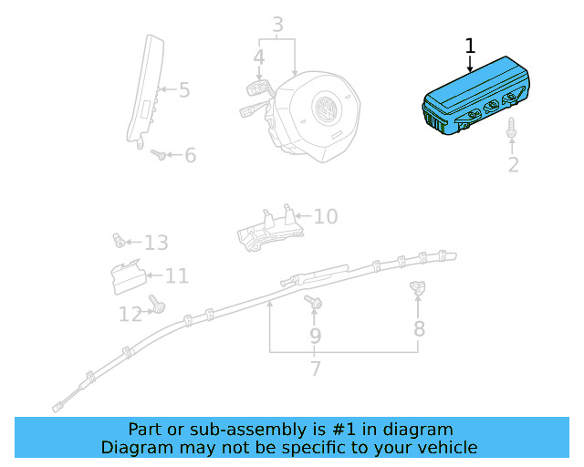 Passenger Inflator Module 11A-880-204-E - View 4