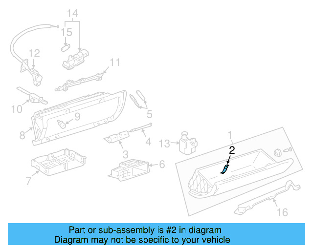 Glove Box Assembly Cover 3D0-857-161-B41 - View 3