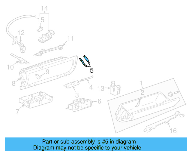 Tension Spring 3D0-857-191-A - View 3