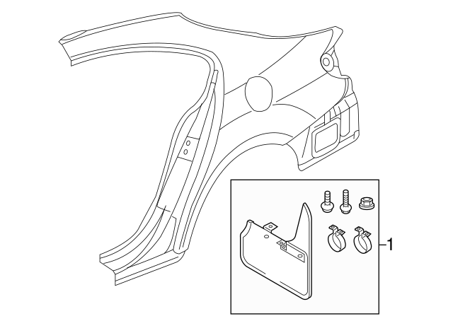 Splash Guards, Set Of 2 3C8-075-101 - View 3