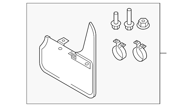 Splash Guards, Set Of 2 3C8-075-111
