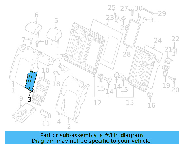 Seat Back Pad 5GM-885-776-A - View 4