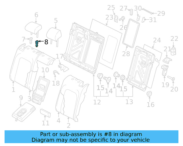 Headrest Guide 5G0-886-920-82V - View 11