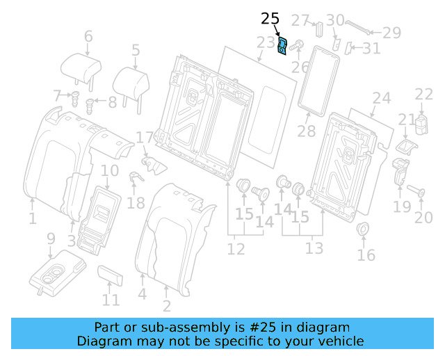 Child Seat Bracket 8V0-887-269 - View 9