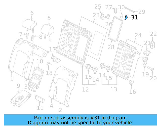 Frame Trim Button 5G0-886-331-C-4PK - View 11