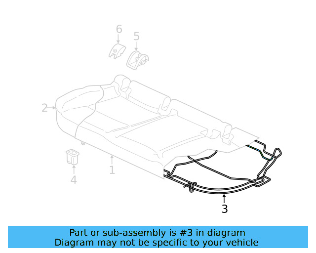Seat Frame 5QM-885-305 - View 9