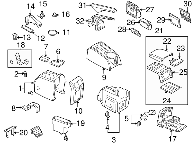 Console Armrest Cover 1K0-864-250-9B9