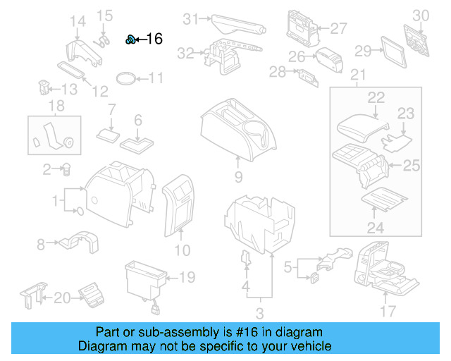 Cover Clip 3B0-885-313 - View 3