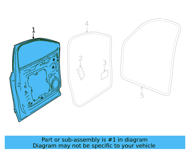 Door Shell 11A-831-056-A - View 3
