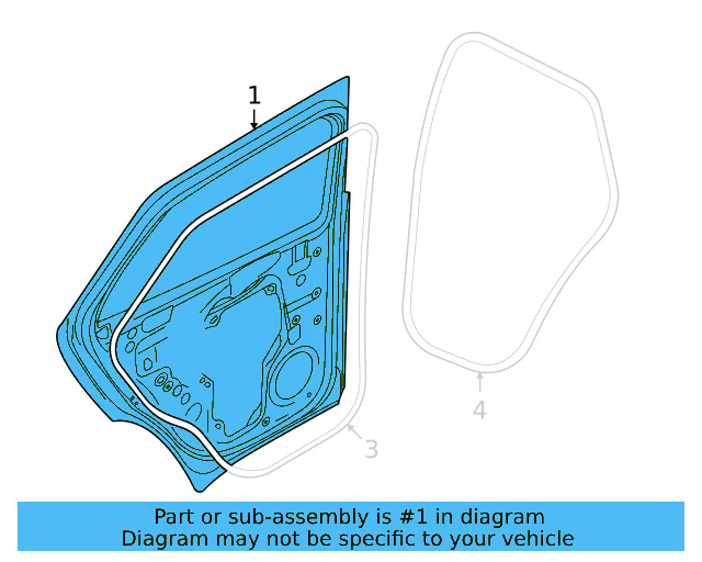 Door Shell 11A-833-055 - View 3