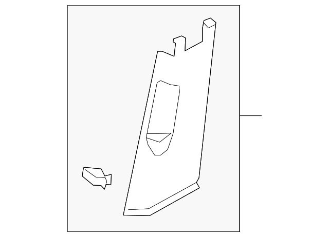 Lower Center Pillar Trim 5GM-867-292-82V - View 2
