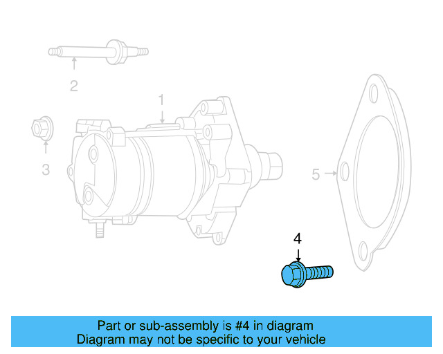 Starter Bolt WHT-004-401 - View 5