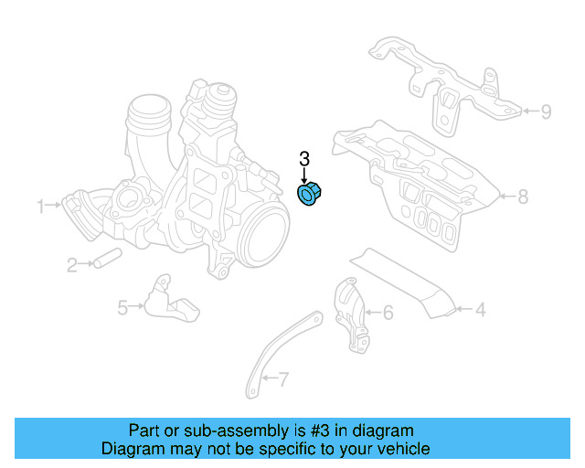 Turbocharger Lock Nut WHT-007-210 - View 10