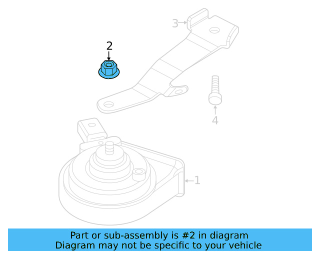 Low Note Horn Nut N-011-118-18 - View 22