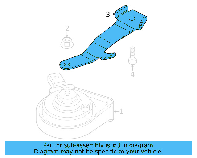 Horn Bracket 17A-951-107 - View 7