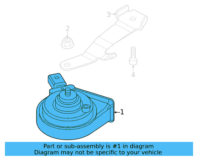 High Note Horn 5C0-951-223-C - View 45