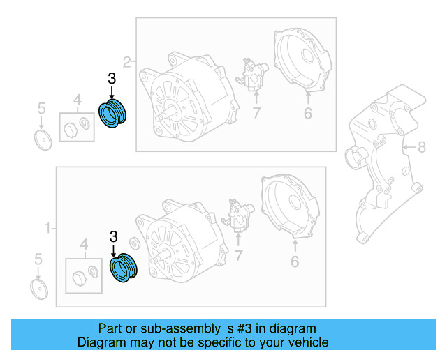 Pulley 07K-903-119-C - View 8