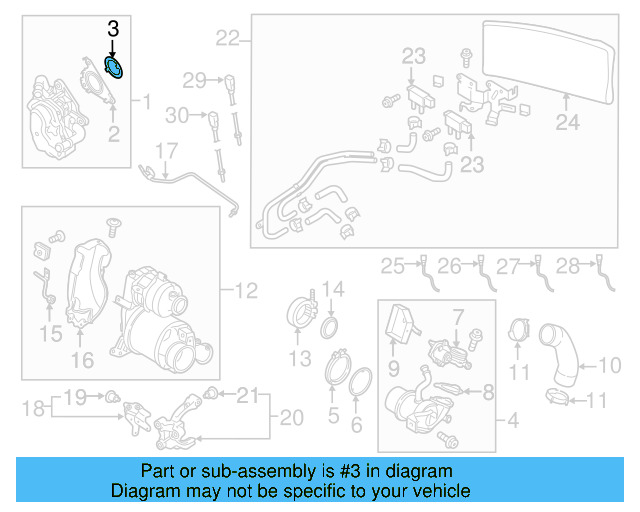 Egr Valve Seal 04L-131-547-M - View 5