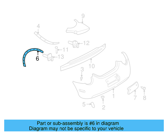 Side Body Trim Protector 1Y0-821-704 - View 3