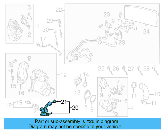 Mount Bracket 04L-131-425 - View 3