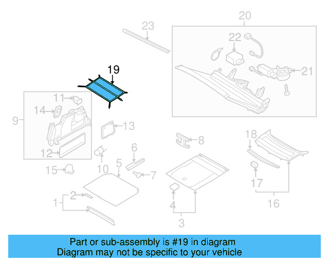 Lower Center Pillar Trim Clip 4A0-867-276-B - View 96