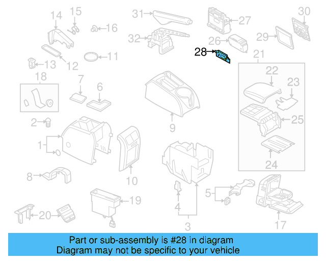 Park Brake Handle 1K0-711-461-C-82V - View 33