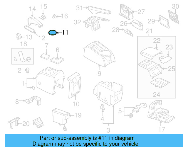 Console Mat 1K0-863-301-A-71N - View 14