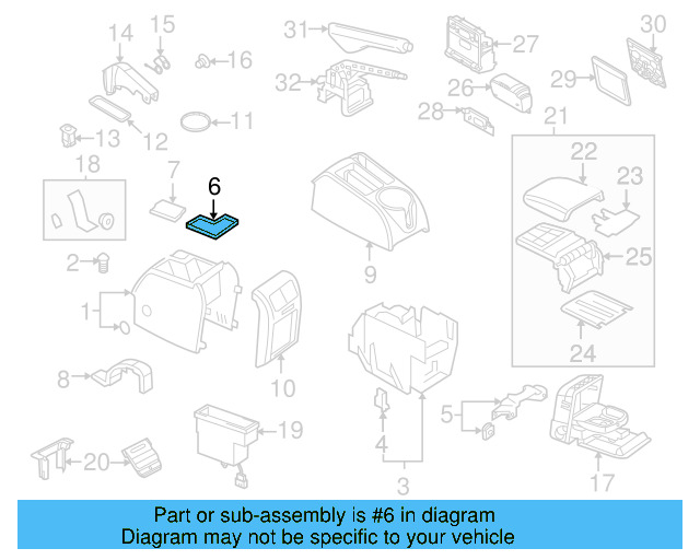 Console Mat 1K0-863-328-C-71N - View 11