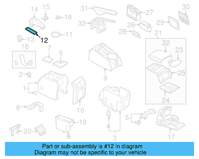 Console Mat 1K0-863-328-C-71N - View 12