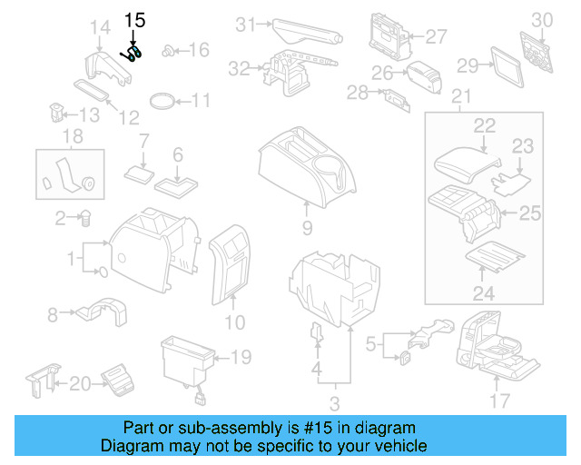 Park Brake Cover Spring 1K0-863-285 - View 17