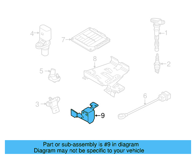 Mount Bracket 5K0-906-507 - View 30