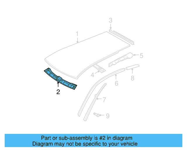 Header Panel 1J0-817-121-A - View 11