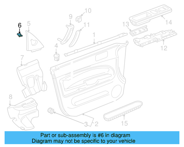 Corner Trim Clip 3B0-837-732 - View 16