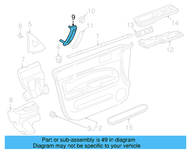 Pull Handle 3B0-867-180-A-7DE - View 14
