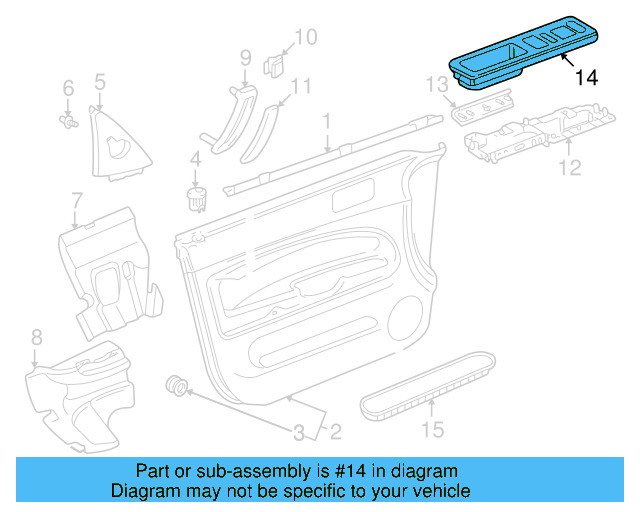 Switch Bezel 3B1-867-171-F-FEQ - View 22