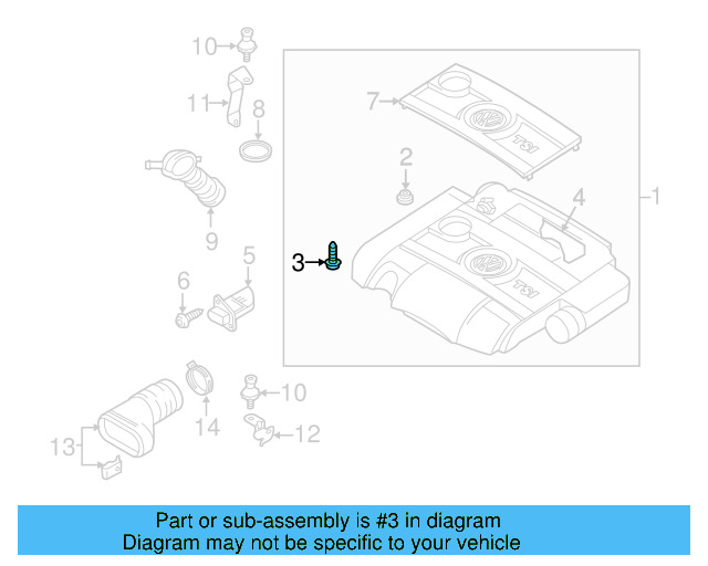 Air Cleaner Assembly Screw N-105-565-01 - View 3