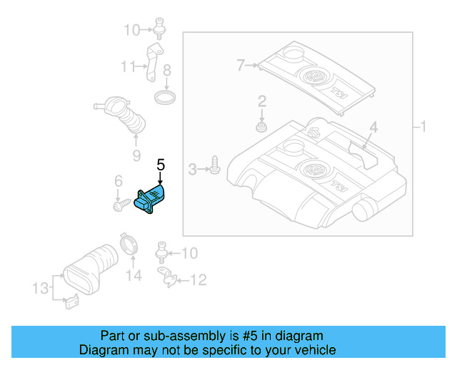 Mass Air Flow Sensor 06F-906-461-A - View 21