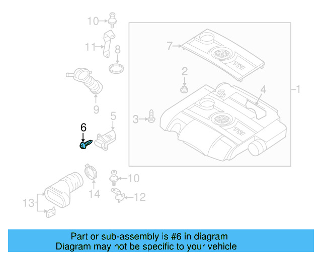 Air Mass Sensor Screw N-903-474-02 - View 3