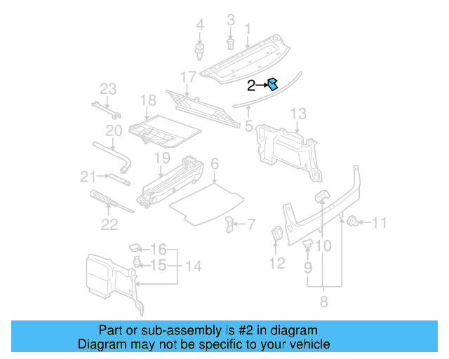 Package Tray Clamp 8D5-863-429 - View 4