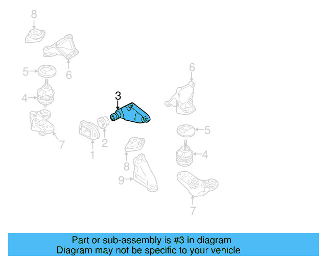 Mount Bracket 8D0-199-307-G