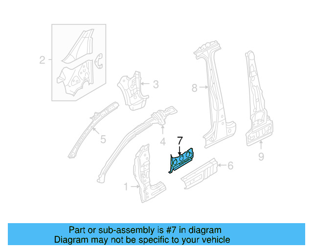 Rocker Reinforced 1K6-810-717-A - View 18