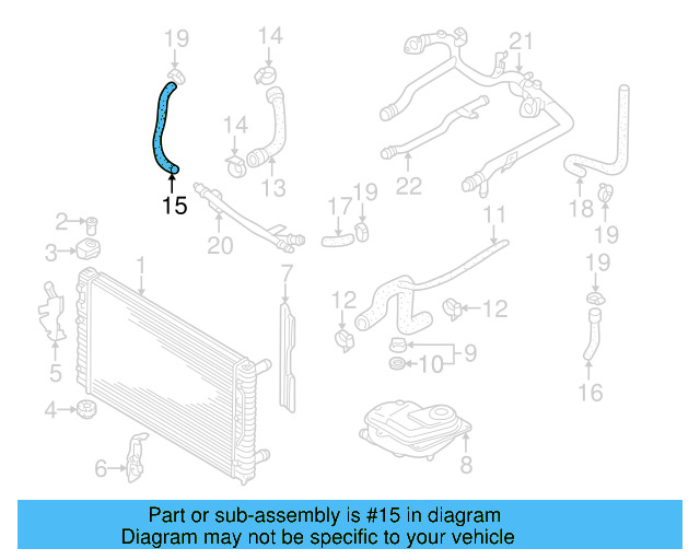 Hose 8D0-121-109-M - View 2