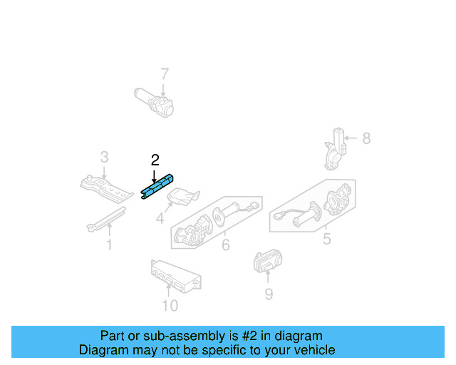 Seat Track 1J0-802-259 - View 45